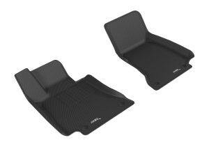 Mercedes-Benz E-Class Floor Mats - Front - 3D MAXpider - Kagu Series - Black - `17-`19 Mercedes-Benz E-Class Floor Mats - Front - 3D MAXpider - Kagu Series - Black - `17-`19